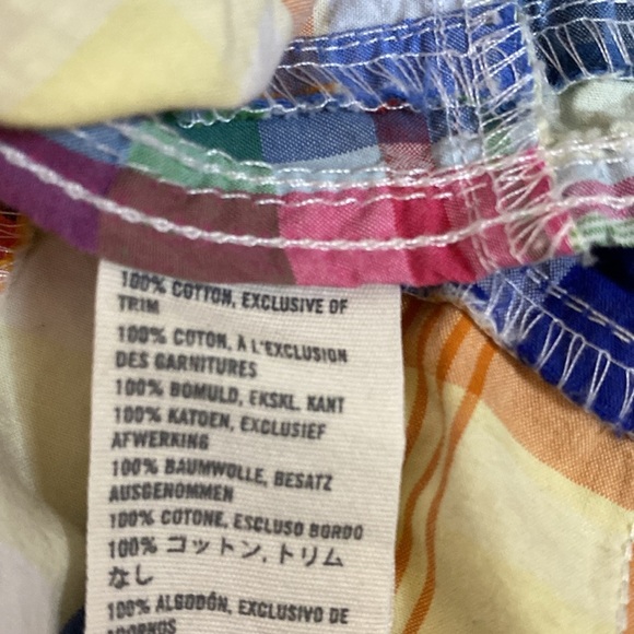 Abercrombie and Fitch Patchwork Plaid Madras Muscle Fit Shirt, Size M - Picture 4 of 4
